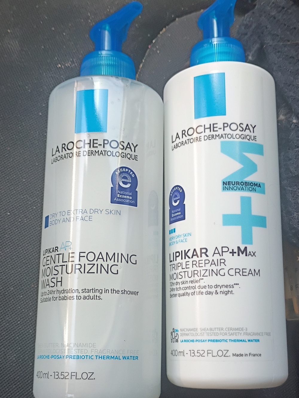 LA ROCHE POSAY LIPIKAR AP+ WASH & LIPIKAR TRIPLE REPAIR AP+ MAX MOISTURIZER